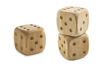 DADONE SMALL & BIG - Low soli cedar wood stool by Riva 1920 - view 3